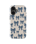 Blue Coquette Bow MagSafe iPhone Tough Case - i17T p1