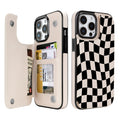 Dune Mirage Checkered double-buckle wallet phone case for iPhone 12 Pro/12 - model-specific product view