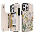 Wildflower Botanical double-buckle wallet phone case for iPhone 12 Pro/12 - model-specific product view