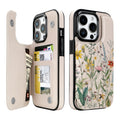 Wildflower Botanical double-buckle wallet phone case for iPhone 13 Pro - model-specific product view