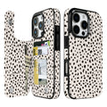 Dalmatian Spot double-buckle wallet phone case for iPhone 16 Pro - model-specific product view