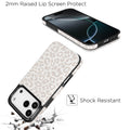 Cream Leopard RFID Flip Wallet Case for iPhone 17–12 – Card Holder & Kickstand – product image 10