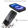 Black Leopard RFID Flip Wallet Case for iPhone 17–12 – Card Holder & Kickstand – product view 8