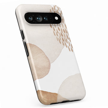 Beige Abstract Pebble Google Pixel case