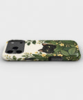 Black Cat Botanical Garden MagSafe iPhone Tough Case, side view showing the case edges