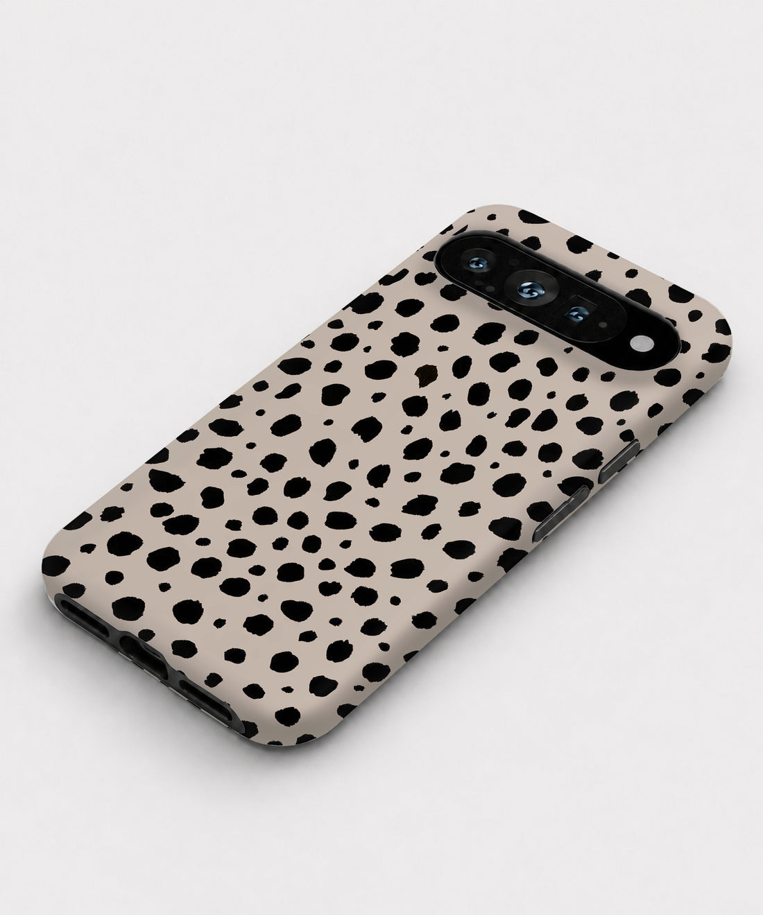 Black Dalmatian Spot Google Pixel case with animal-inspired markings