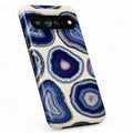 Blue Purple Agate Geode Google Pixel case