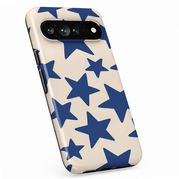 Blue Star Pattern Google Pixel case