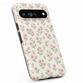 Blush Pink Ditsy Floral Google Pixel Case - standing angled view
