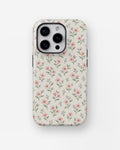 Blush Pink Ditsy Floral MagSafe iPhone Tough Case, rear view, iPhone11-16Pro model image group
