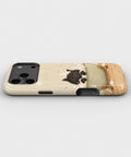 Bubble Bath Black Cat MagSafe iPhone Tough Case, side view showing case edges