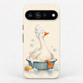 Bubble Bath Goose Google Pixel Case - centered back view