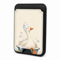 Bubble Bath Goose MagSafe Card Holder, front view
