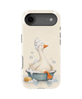Bubble Bath Goose MagSafe iPhone Tough Case, rear view, iPhone17Air model image group