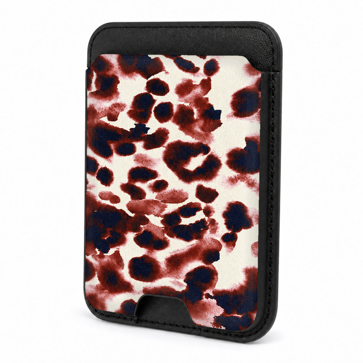 Burgundy Leopard MagSafe Card Holder - Magholder-261021-2-1