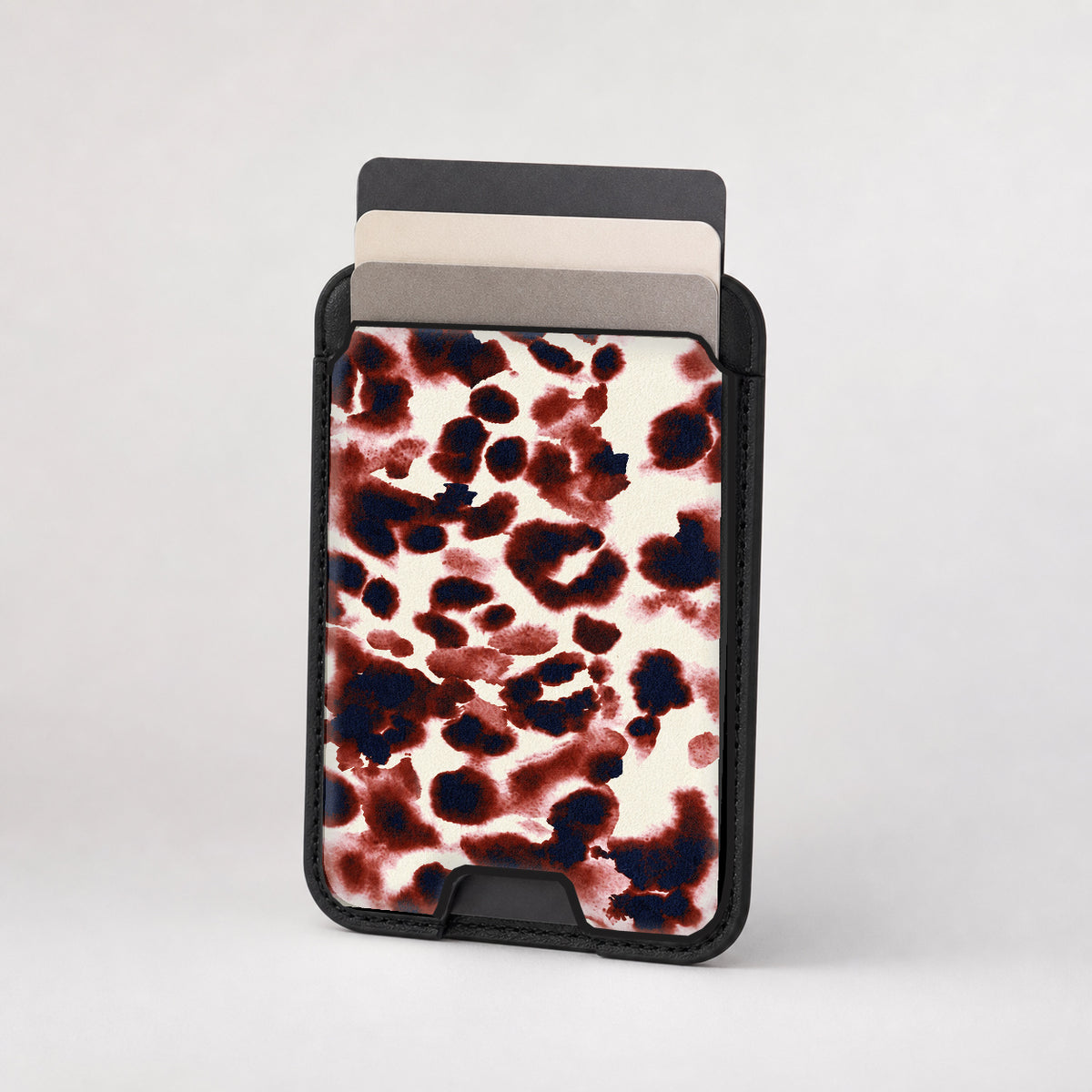 Burgundy Leopard MagSafe Card Holder - Magholder-261021-2-3