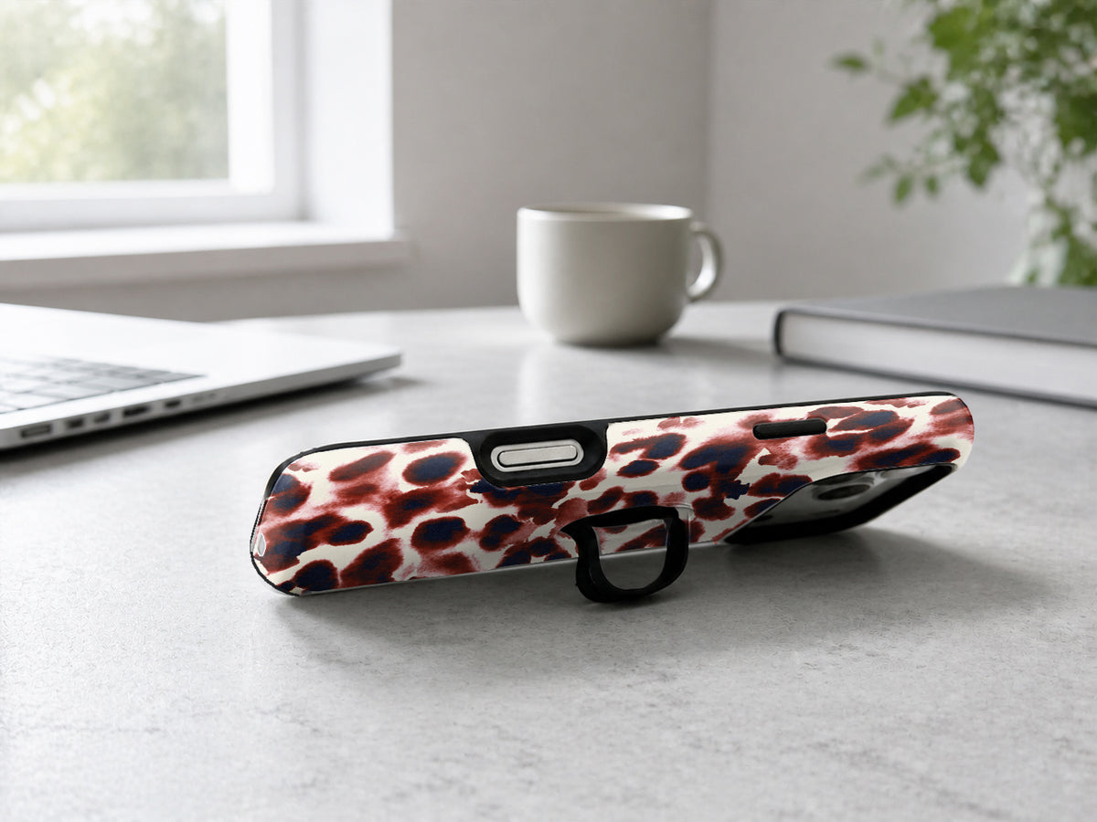 Burgundy Leopard MagSafe Loop iPhone Case - Loop-iPhone17-18ProMax-261021-2-5