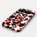 Burgundy Leopard Google Pixel Case - bottom-angle