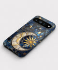 Celestial Sun Moon Compass Google Pixel case front view