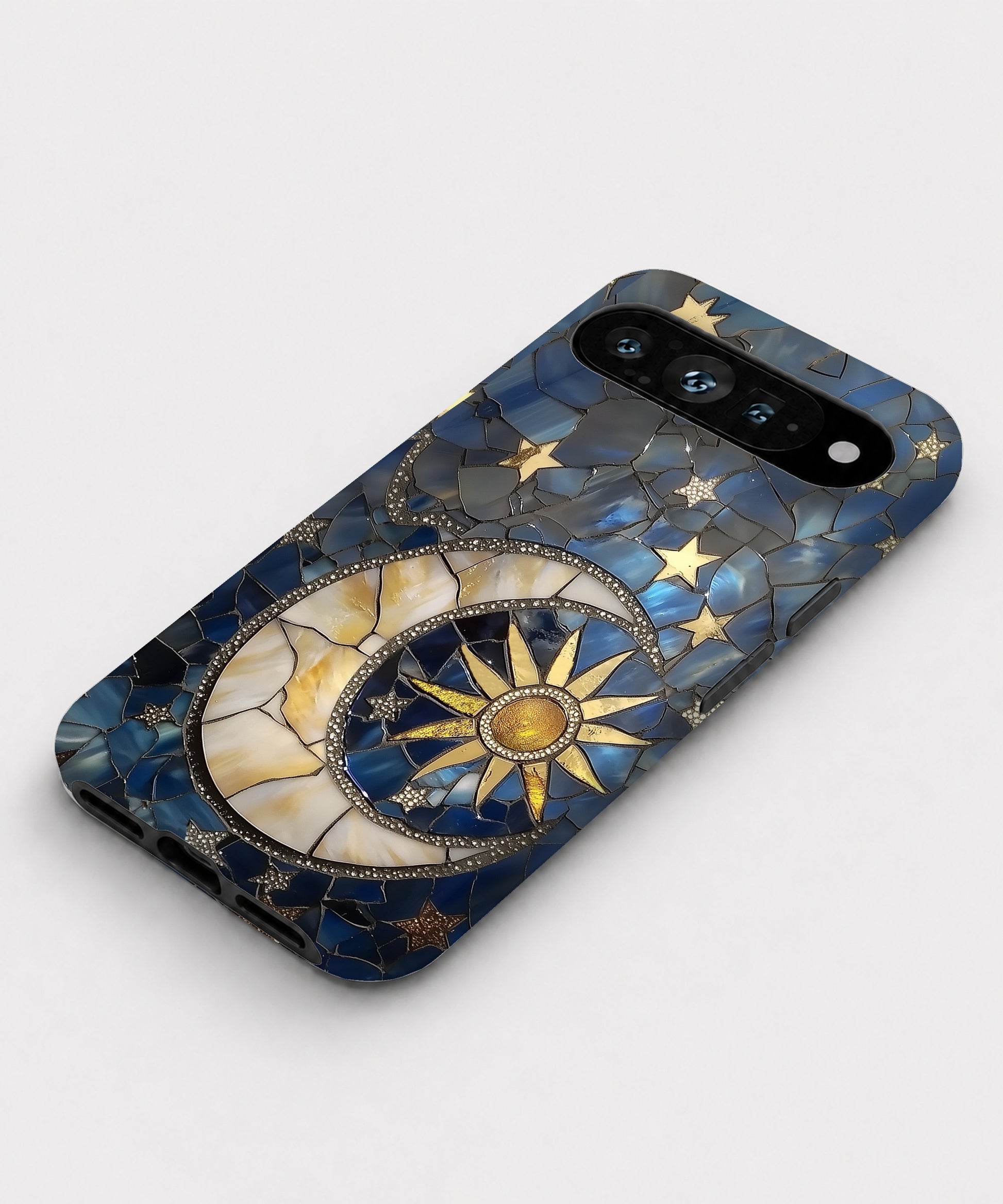 Celestial Sun Moon Compass Google Pixel case front view