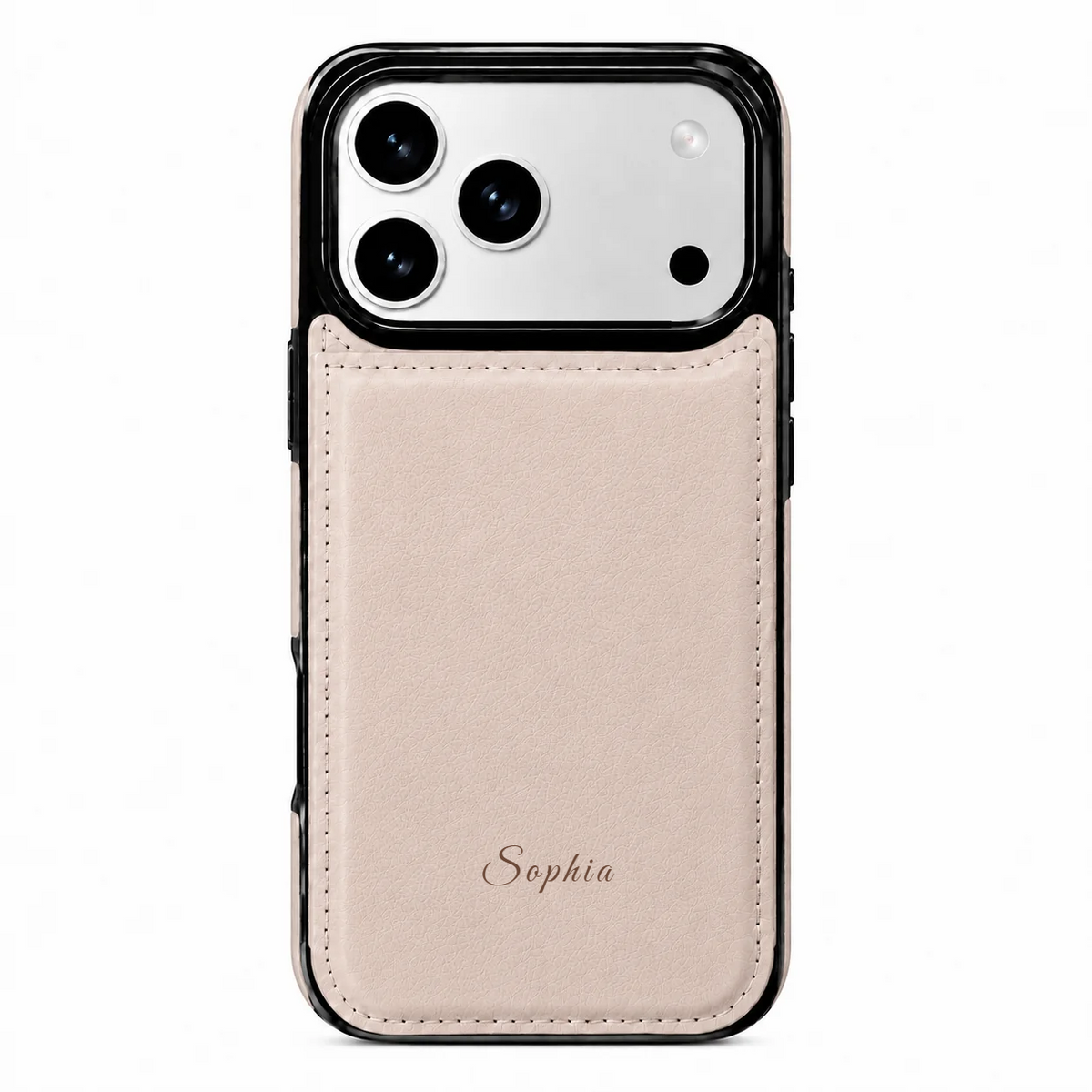 Champagne Beige MagSafe Flip Wallet Case – iPhone 18 Pro Max & iPhone 18 Pro | RFID + Stand