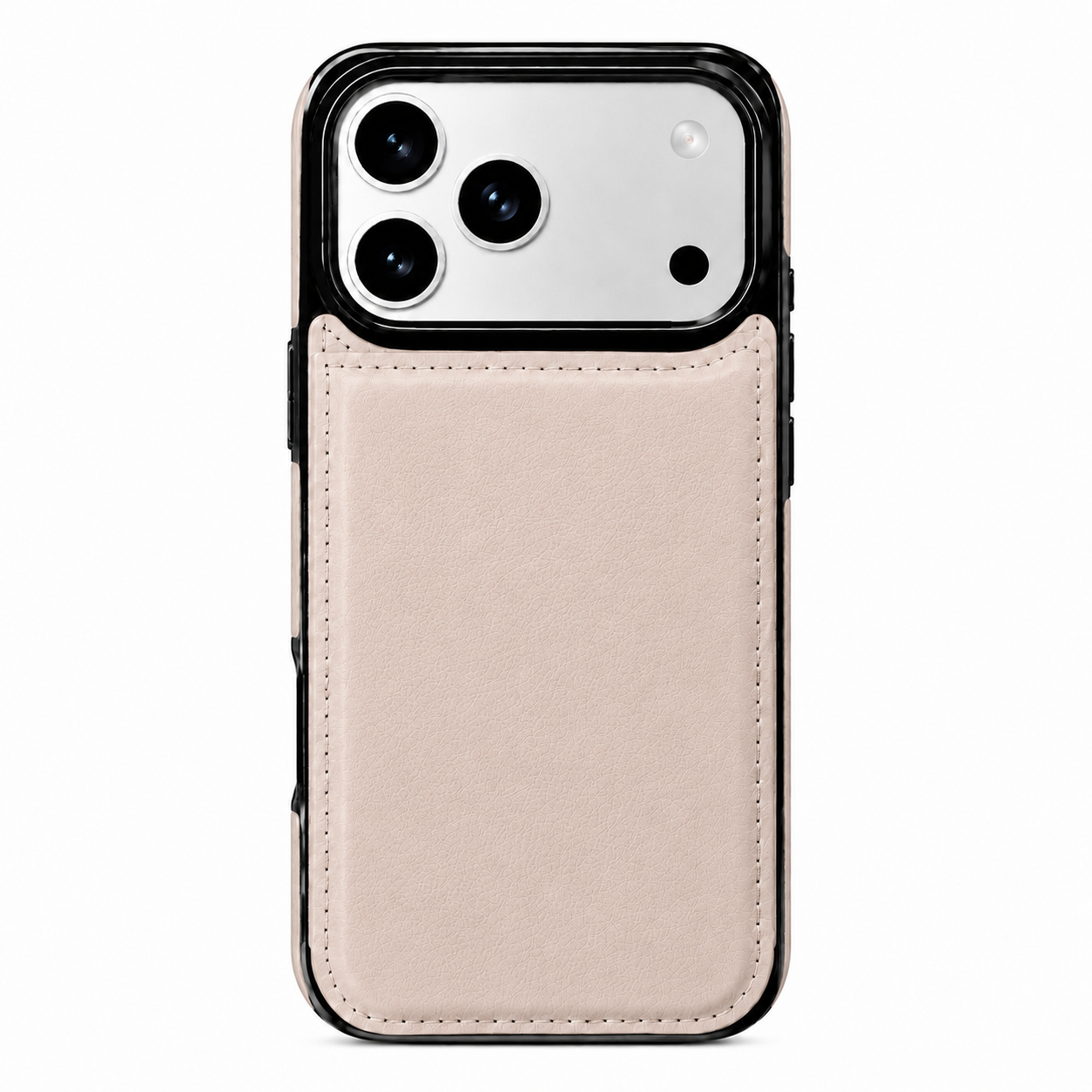 Champagne Beige MagSafe Flip Wallet Case for iPhone 14–18 Series
