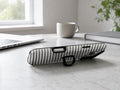 Charcoal Black and White Gingham MagSafe Loop Case, shown as a hands-free kickstand