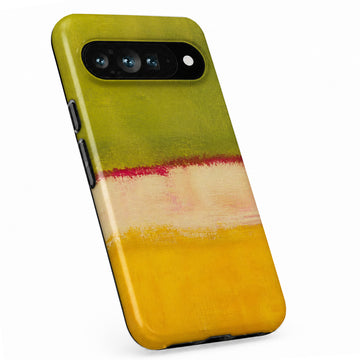 Chartreuse Cream Golden Yellow Color Block Google Pixel case
