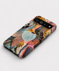 Colorful Abstract Organic Collage Google Pixel case front view