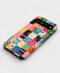 Colorful Folk Quilt Patchwork Google Pixel case front view