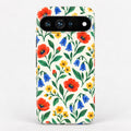 Colorful Wildflower Garden Google Pixel Case - centered back view