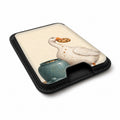 Cookie Time Goose MagSafe Card Holder, angled view showing the thumb access opening