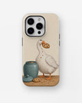 Cookie Time Goose MagSafe iPhone Tough Case, rear view, iPhone11-16Pro model image group
