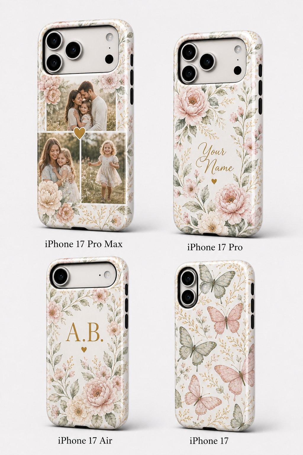 Custom phone case compatibility for iPhone 17 Pro Max 17 Pro 17 Air and iPhone 17
