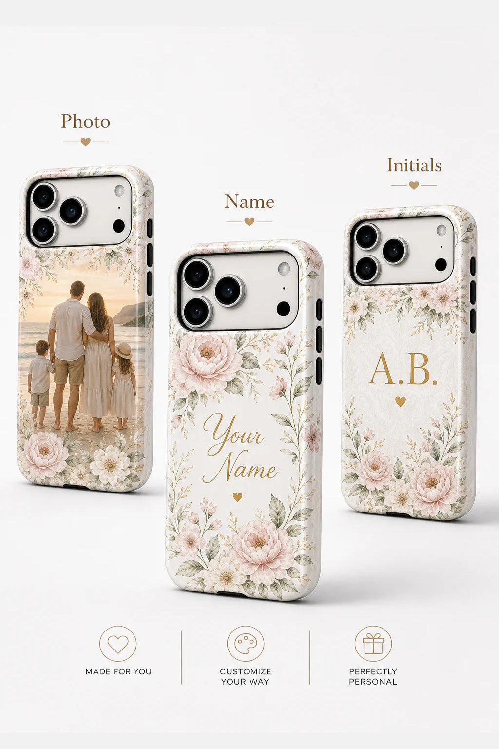 Personalized iPhone Case | Custom Name Photo MagSafe Shockproof Case for iPhone 17, 16, 15 & More – product view 2