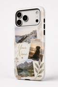 Custom iPhone 17 Pro Max case with upload your own photo name and design