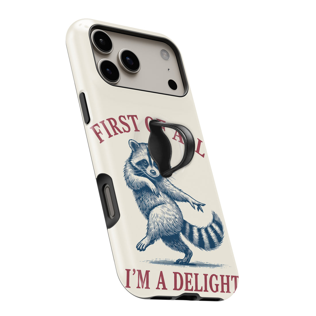 Dancing Raccoon MagSafe Loop iPhone Case - Loop-iPhone17-18ProMax-261022-2-2