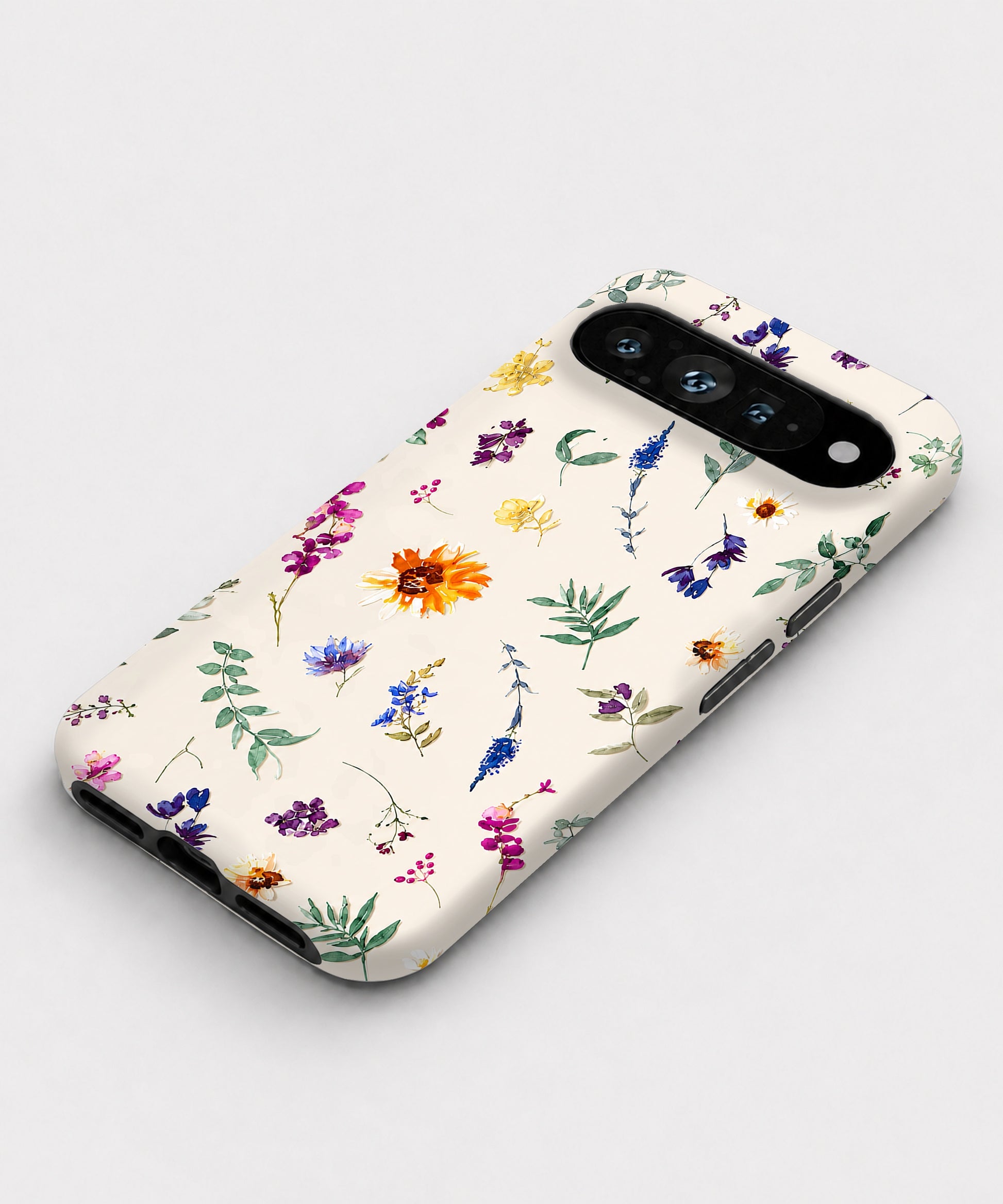 Delicate Mixed Wildflower Google Pixel case front view