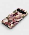 Dusty Rose Magnolia Floral Google Pixel case front view