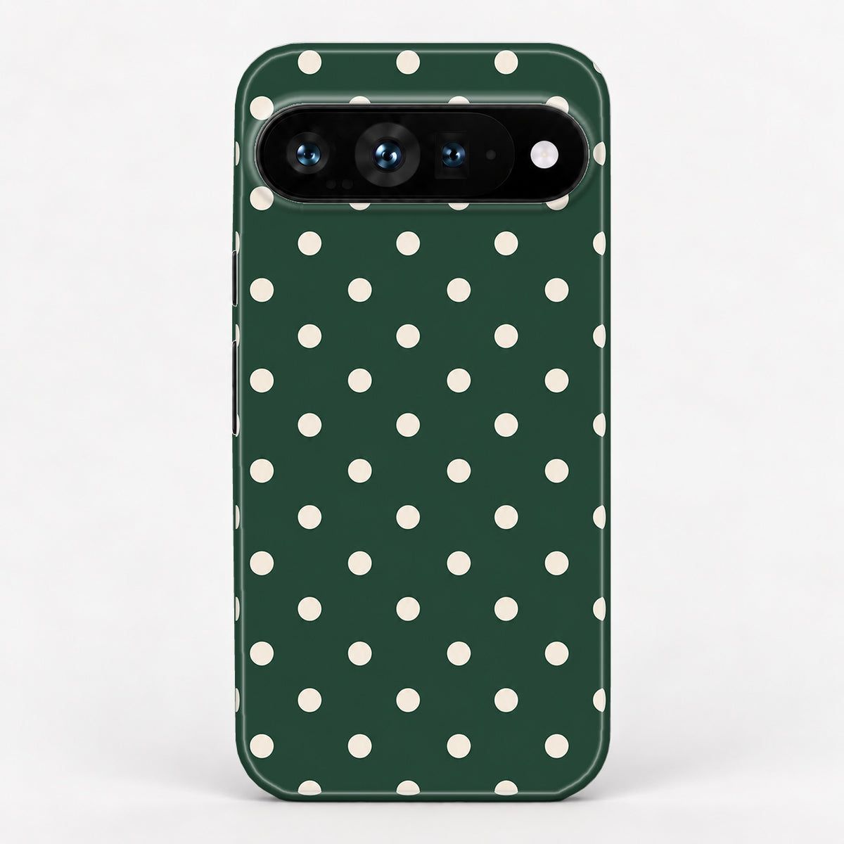 Forest Green Ivory Polka Dots Google Pixel Case