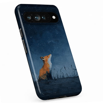 Fox Under Starry Sky Google Pixel case