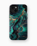 Emerald Marble Luxe MagSafe iPhone Tough Case – Custom Name Option – product image 6