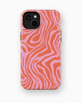 Coral Waves MagSafe iPhone Tough Case – Custom Name Option – product image 7