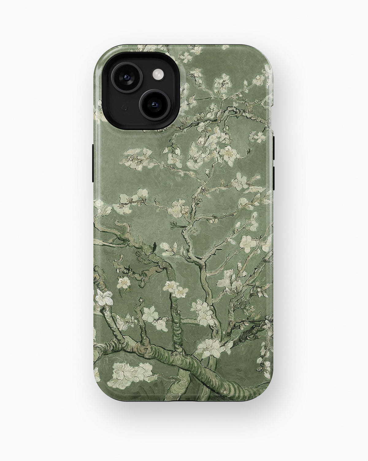 Vincent Van Gogh Almond Blossom Sage Green MagSafe iPhone Tough Case – Custom Name Option – product image 6