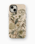 Ivory Botanical Bloom Shockproof MagSafe Case for iPhone - iPhone 15 (6.1