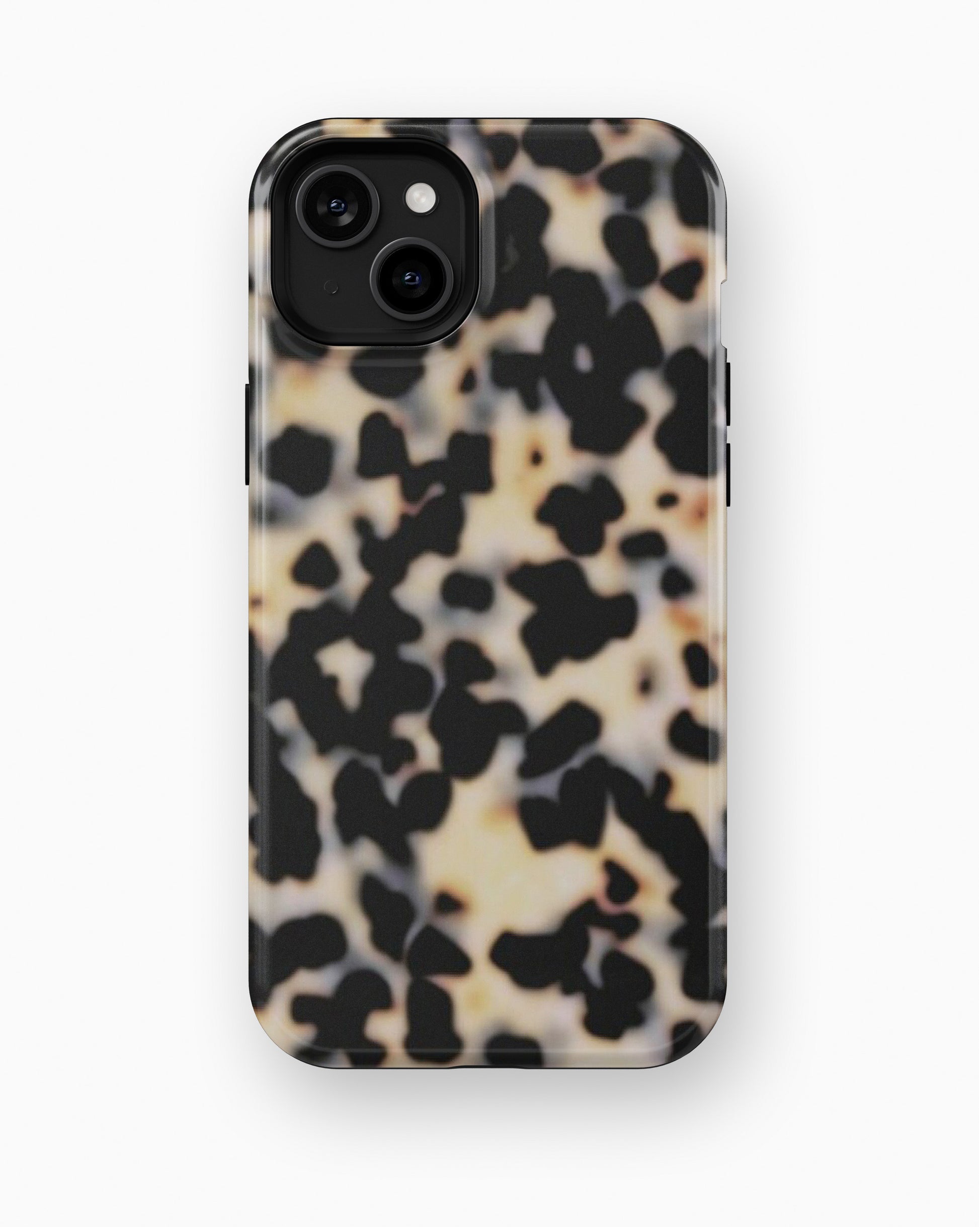 Black Terrazzo Stone Shockproof MagSafe Case for iPhone - iPhone 15 Plus (6.7")