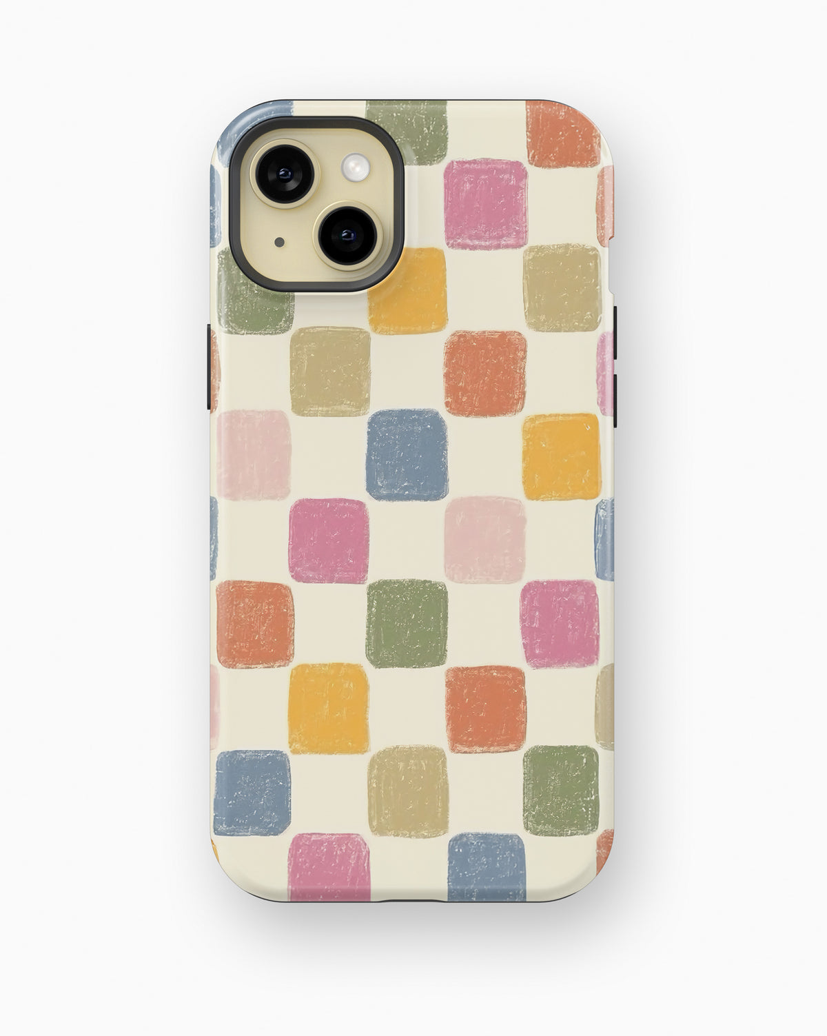 Pastel Mosaic Tile Shockproof MagSafe Case for iPhone - iPhone 15 Plus (6.7")