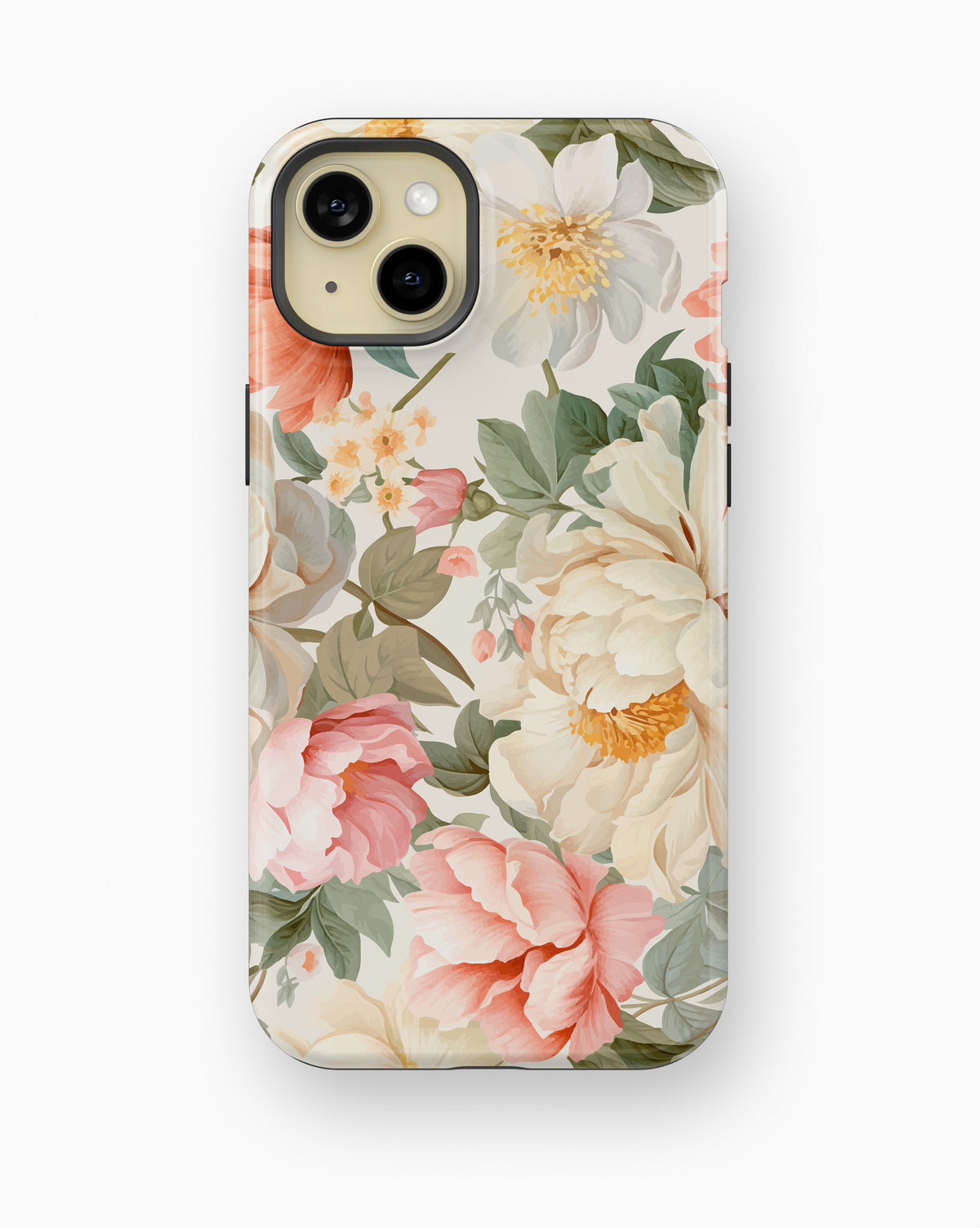 Blush Garden Bloom Shockproof MagSafe Case for iPhone - iPhone 15 Plus (6.7")