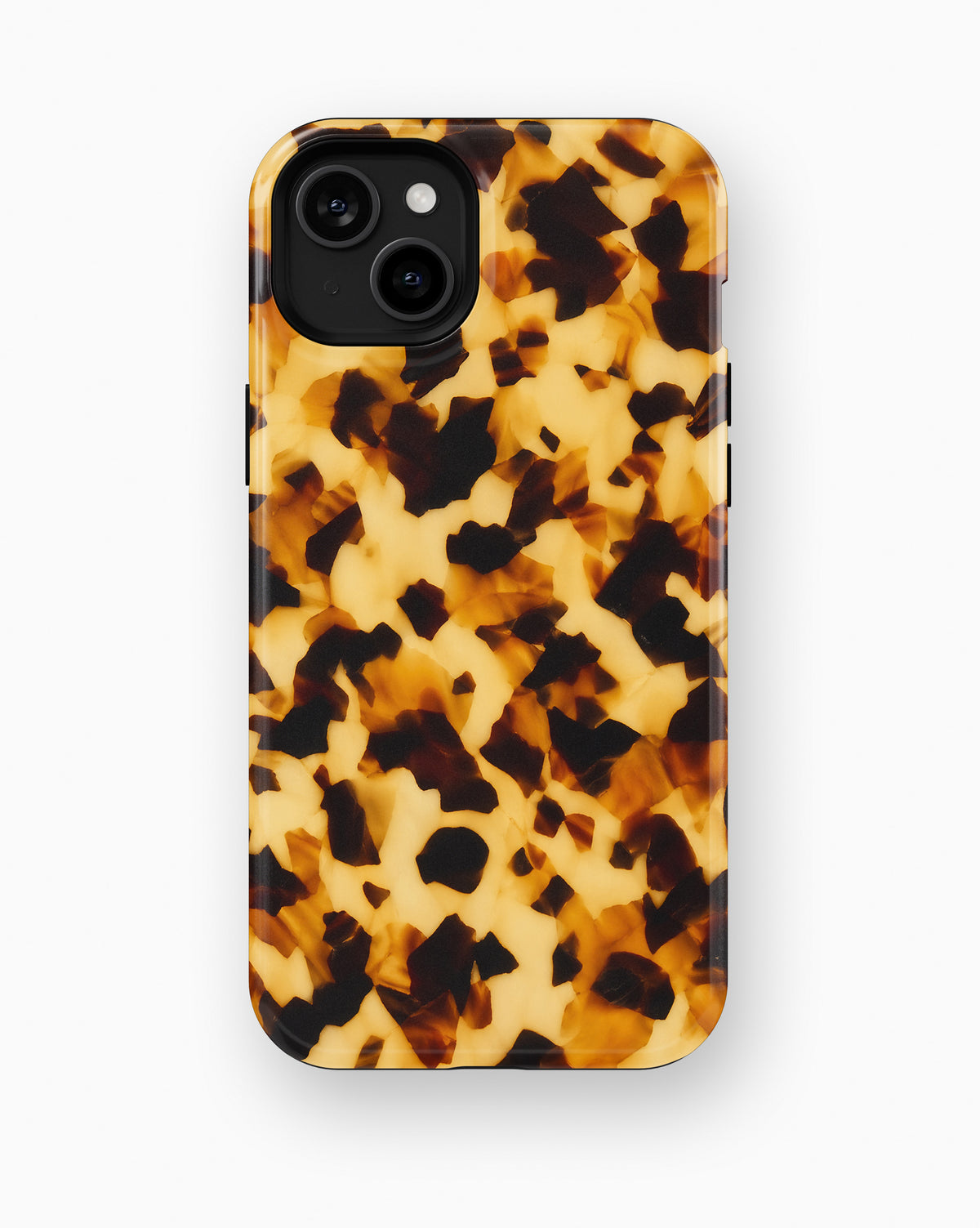 Honey Amber Tortoise Shell Shockproof MagSafe Case for iPhone - iPhone 15 Plus (6.7")