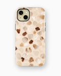 Ivory Pearl Tortoise Shell Shockproof MagSafe Case for iPhone - iPhone 15 Plus (6.7